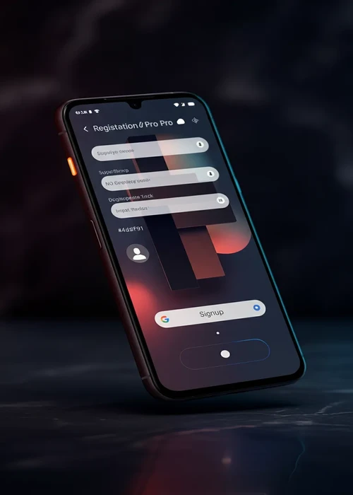 Kokobet Casino registration form with email, Google, and Apple sign-up options on a mobile screen